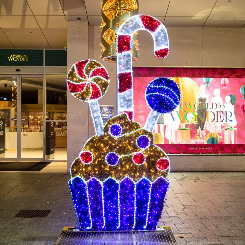 City of Perth - Light Trail - Christmas cupcake
