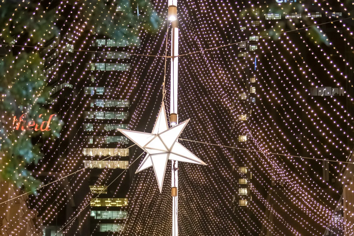 City of Sydney Christmas - canopy lighting