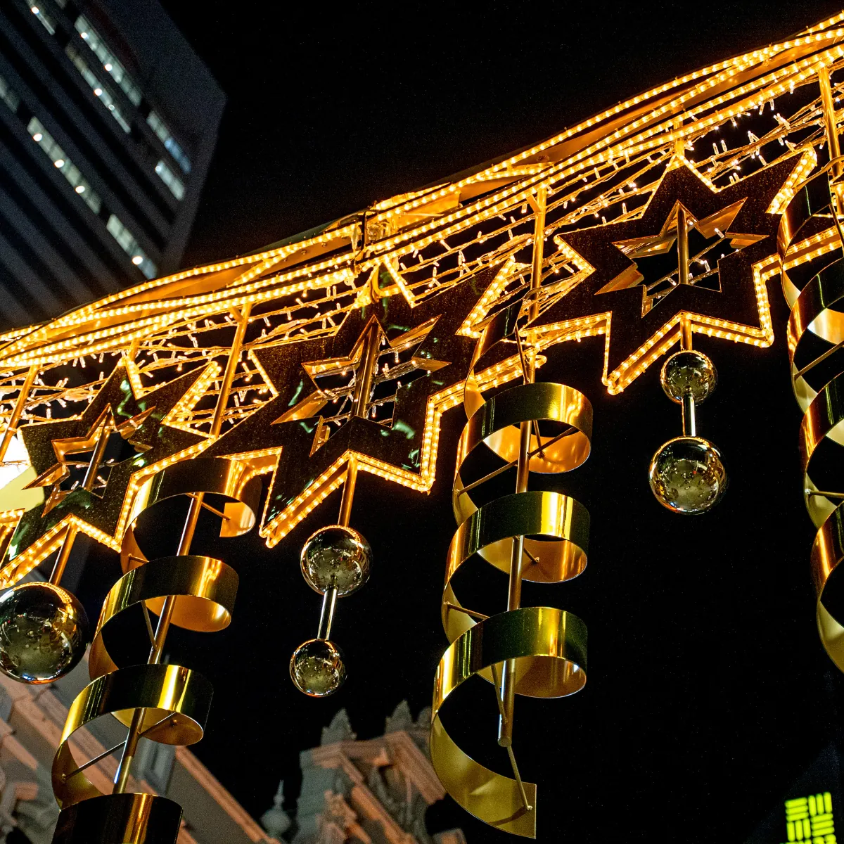 City of Perth Light Poles Christmas display 2